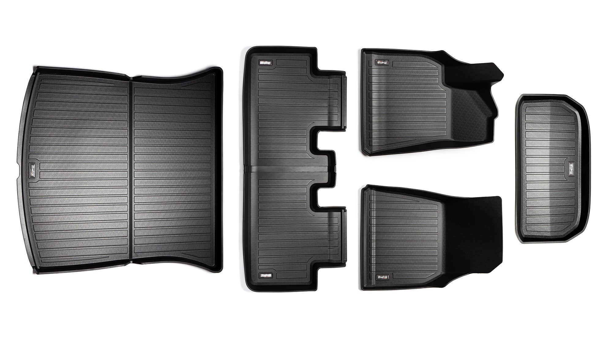 2befair Premium Gummimatten Gesamtset für das Tesla Model Y-0
