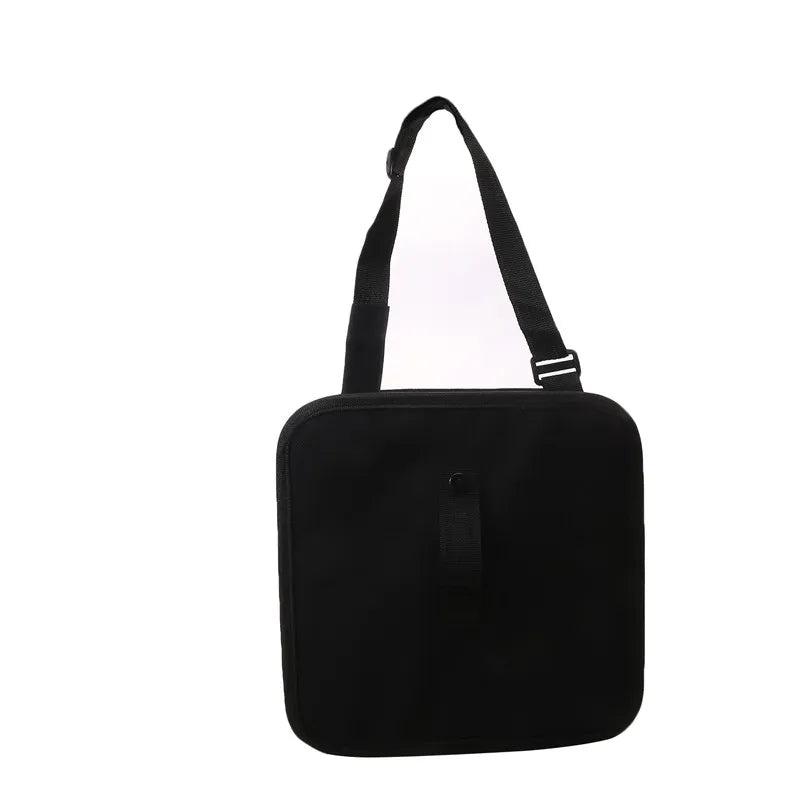 Car Trash Can with Storage Waterproof Bag with Mesh Pocket Black-4