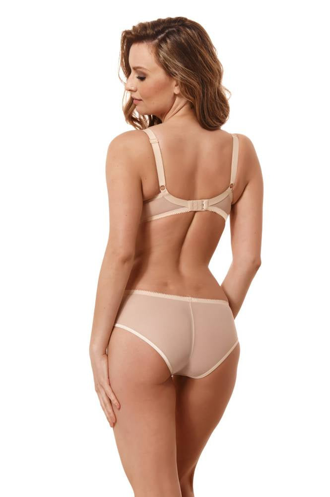 Sheer See Through Full Figure Bra Venice Beige