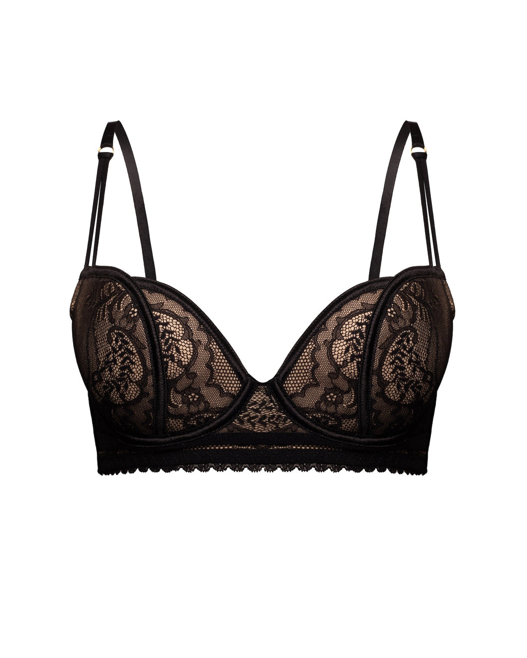 Push Up Cup Balconette Style Bra, Tauri